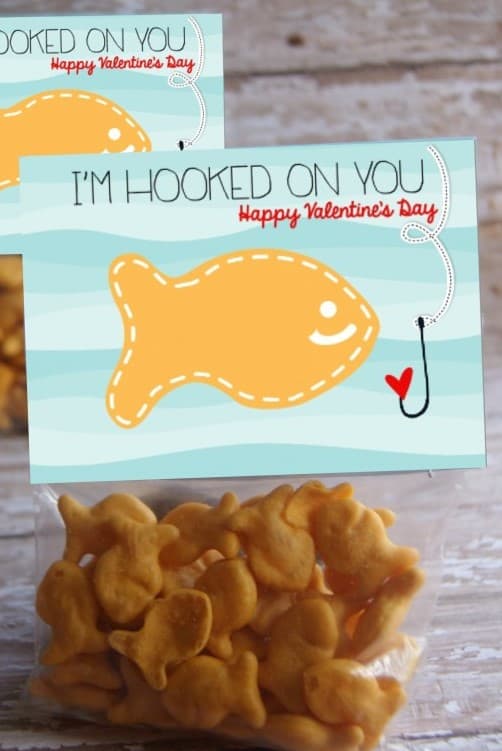 Hooked on You Printable Tags 3.5 X 2 Valentine 