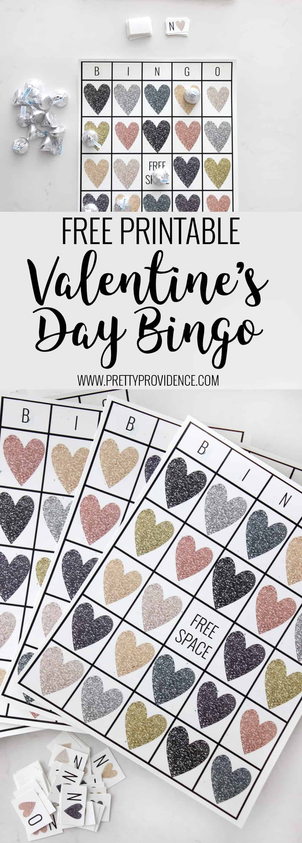 Download Free Printable Valentine's Day Bingo Cards - Pretty Providence