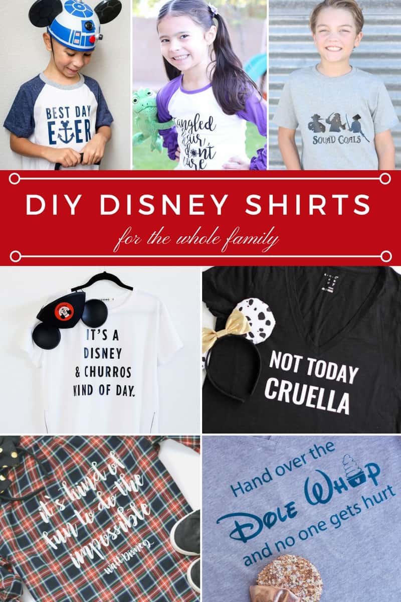 Super fun DIY shirts for a Disney trip!