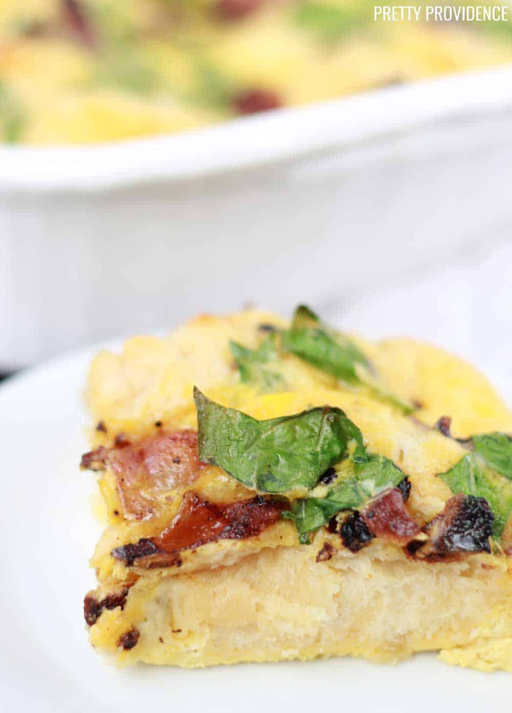 My family LOVES this bubble up breakfast bake! It's great for breakfast, brunch or for a quick weeknight dinner! 