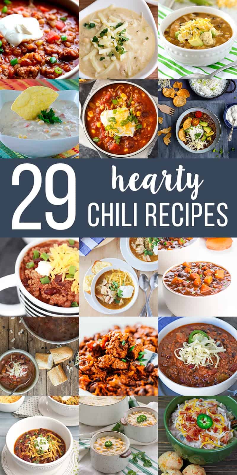 Lots of Hearty Chili Recipes! 