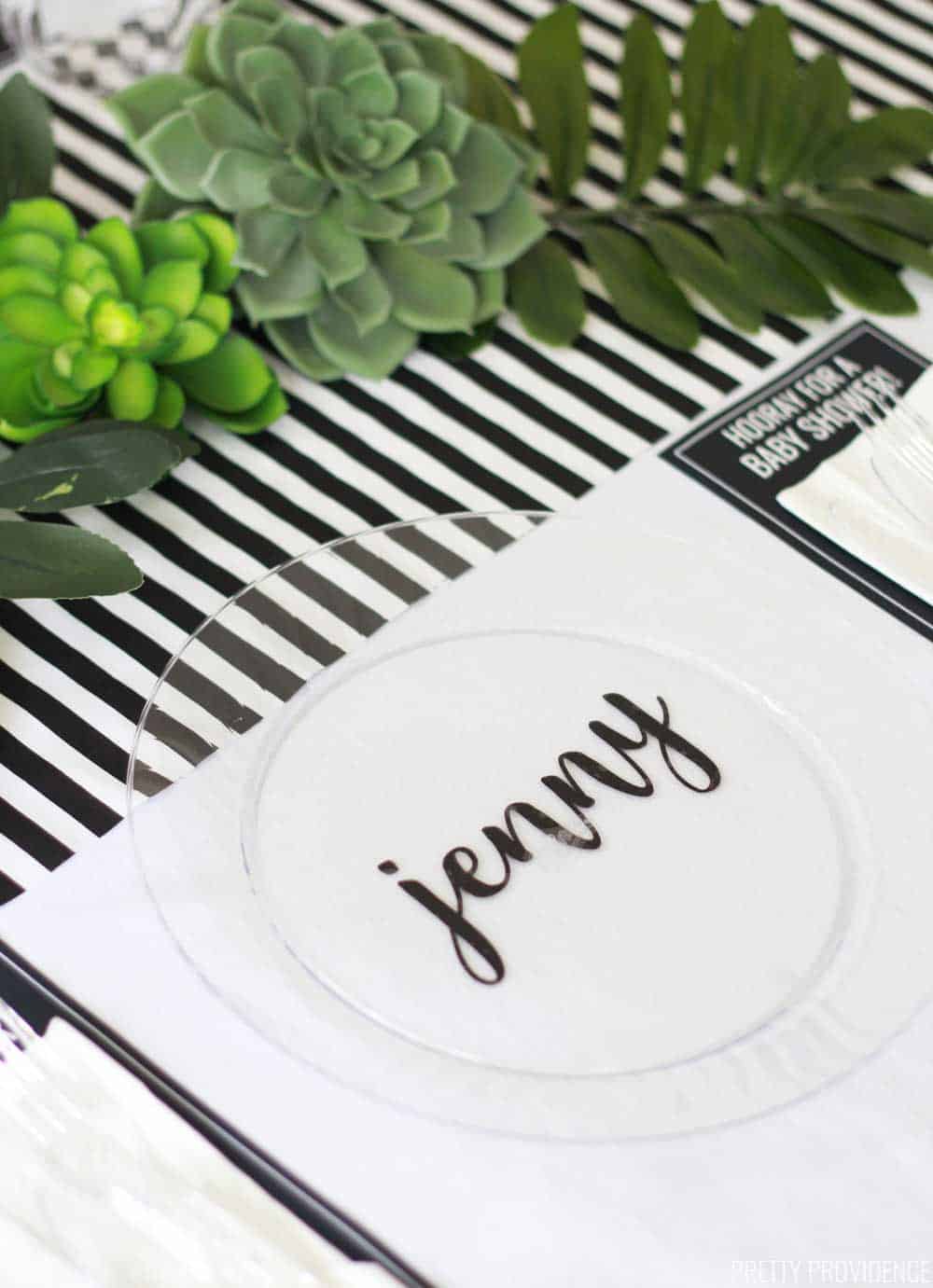 Black and White Baby Shower Decoration Ideas