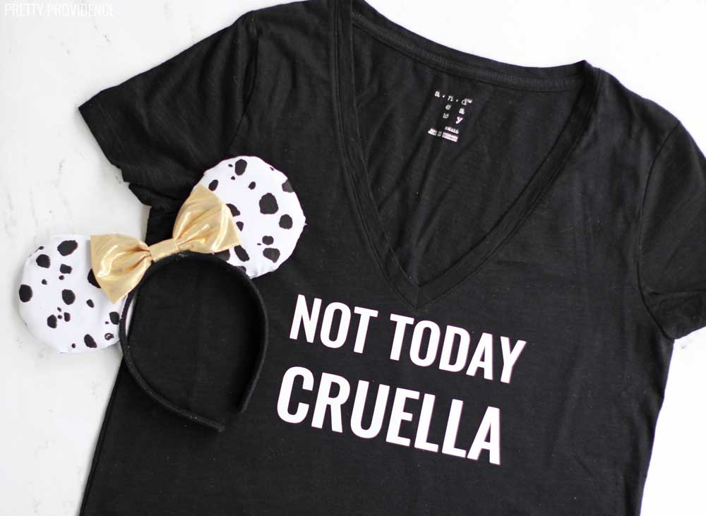 'NOT TODAY CRUELLA' T-Shirt for Disney World or Disneyland!