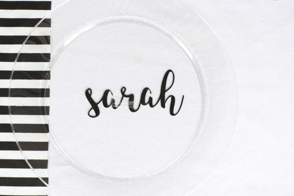 Personalized plate for a table setting!