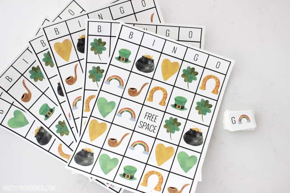 How fun is this free printable St. Patrick's Day Bingo?! It is perfect for all the class parties or even just entertaining the little ones at home! 