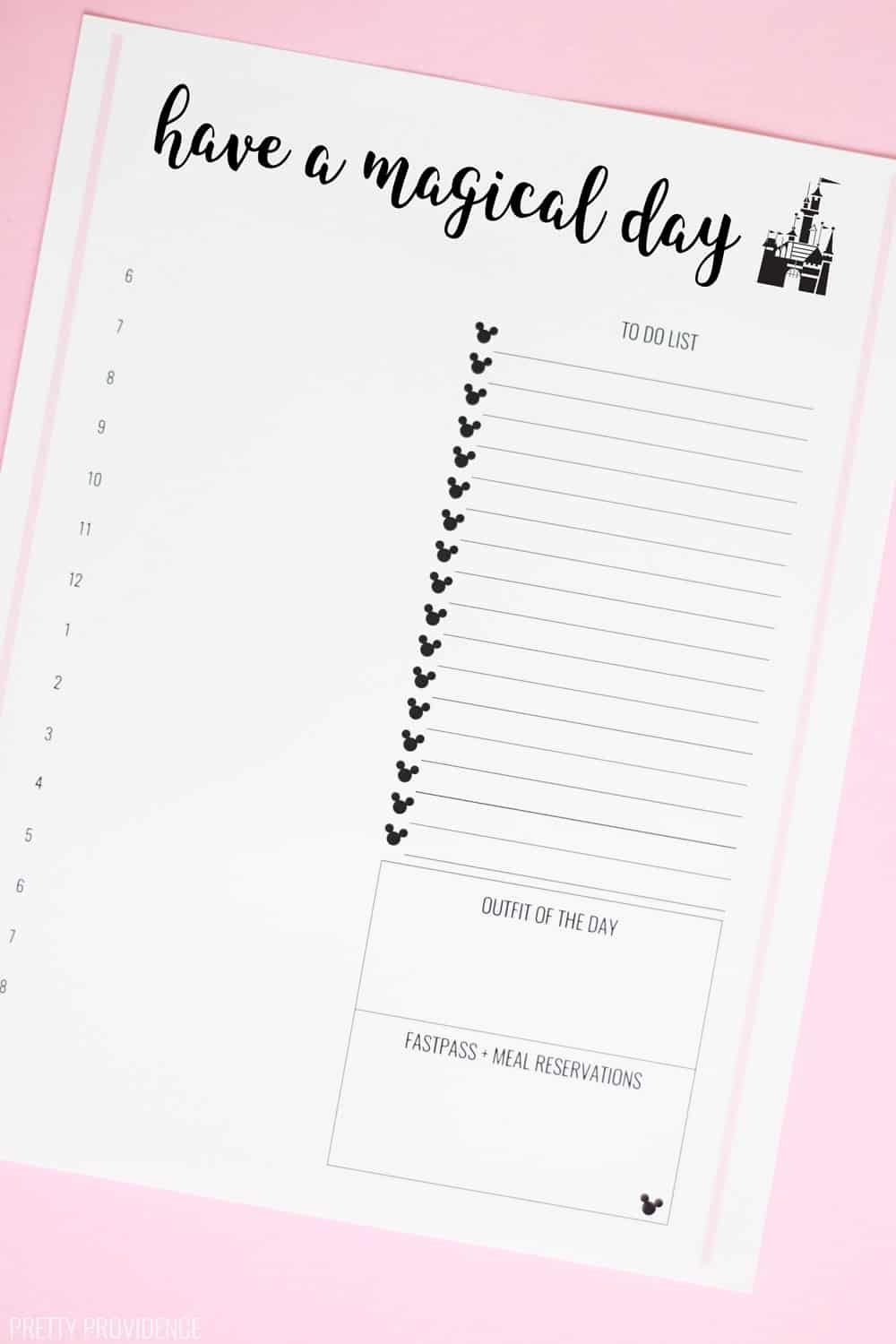 These free Disney trip planner sheets are so helpful when you’re getting ready for a trip to Disney World or Disneyland!