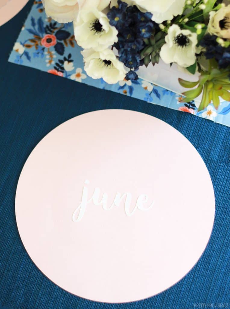 Easy DIY Name Placemat Pretty Providence