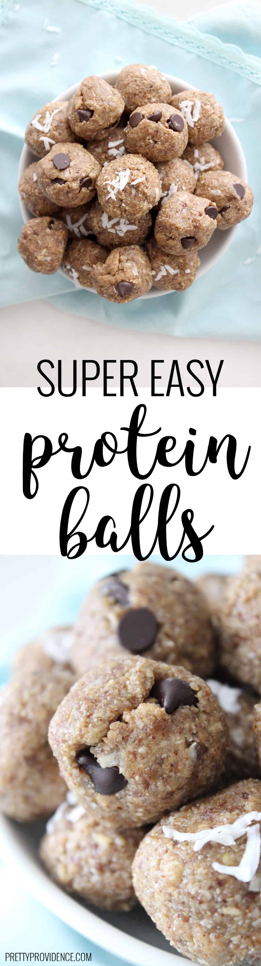 These super easy protein balls are the perfect healthy way to curb that sweet tooth! Even my kids love them! 