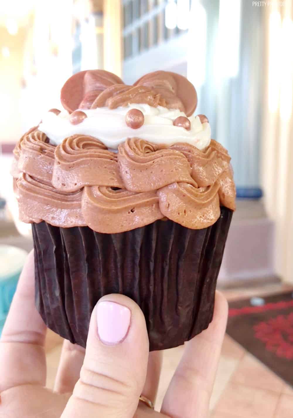 Rose Gold Madness Cupcake from Disney World!