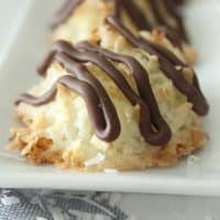 Chocolate coconut macaroon cookies!