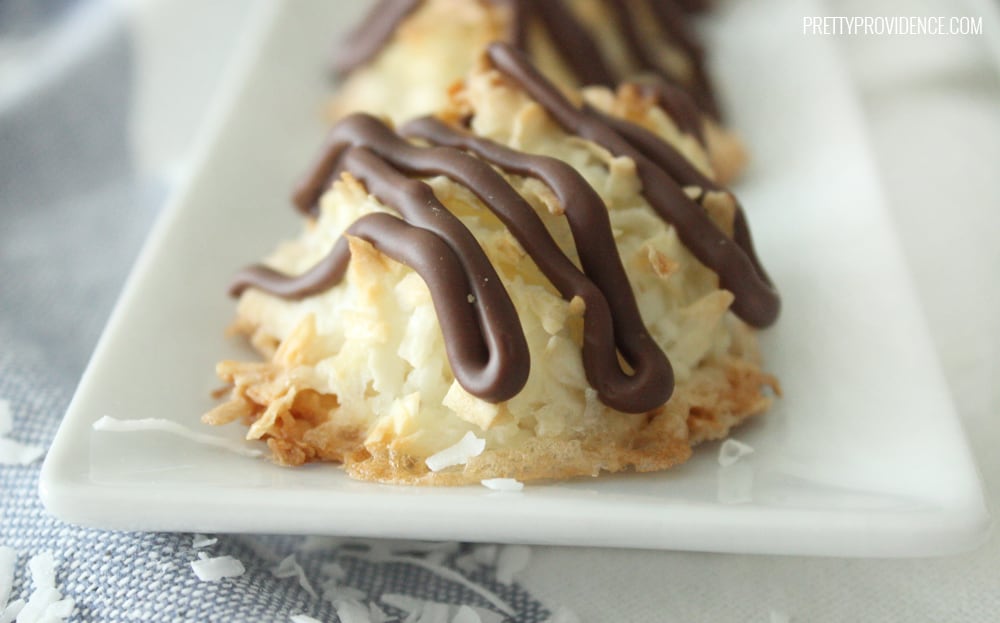 Chocolate coconut macaroon cookies!