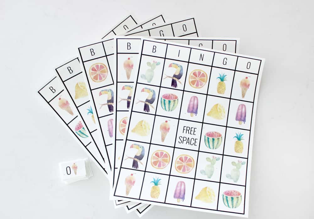 Free Printable Adorable Summer Bingo Cards Pretty Providence