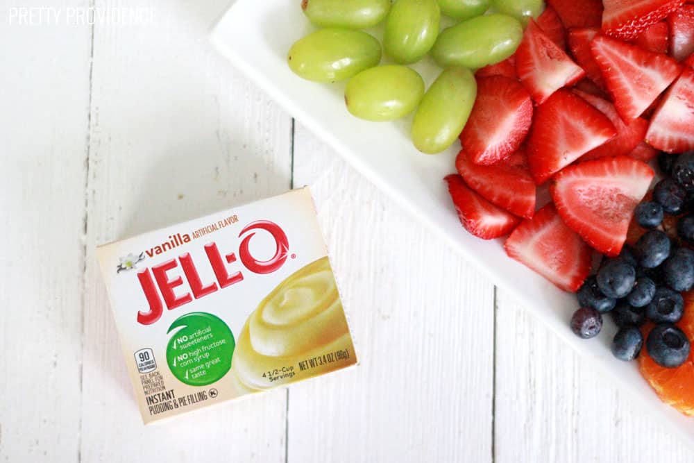 Vanilla Jello pudding mix for fruit salad dressing!
