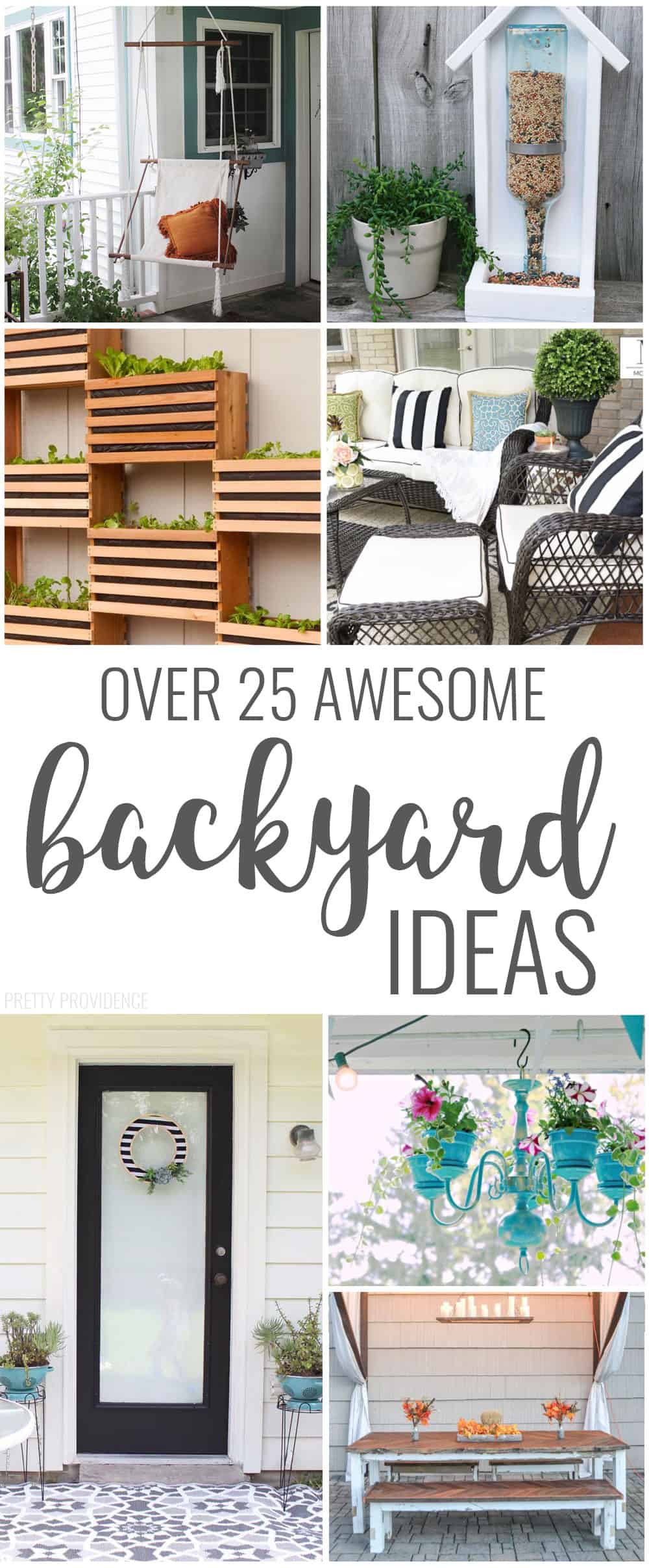 Backyard ideas for decor, seating, the patio! So many good ideas!