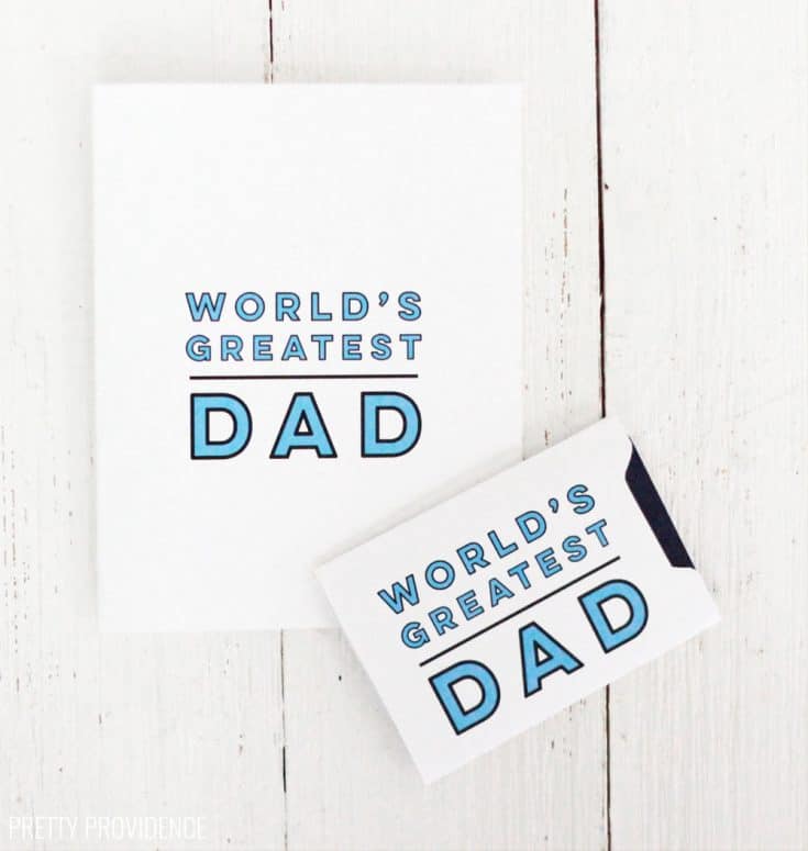 Free Printable Father's Day Card - Pretty Providence