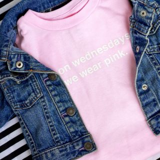 "On Wednesdays We Wear Pink" Mean girls inspired t-shirt