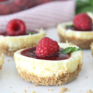 I always loved cheesecake but thought it would be hard to make- this recipe totally proves that theory wrong! So quick and easy and SO GOOD!