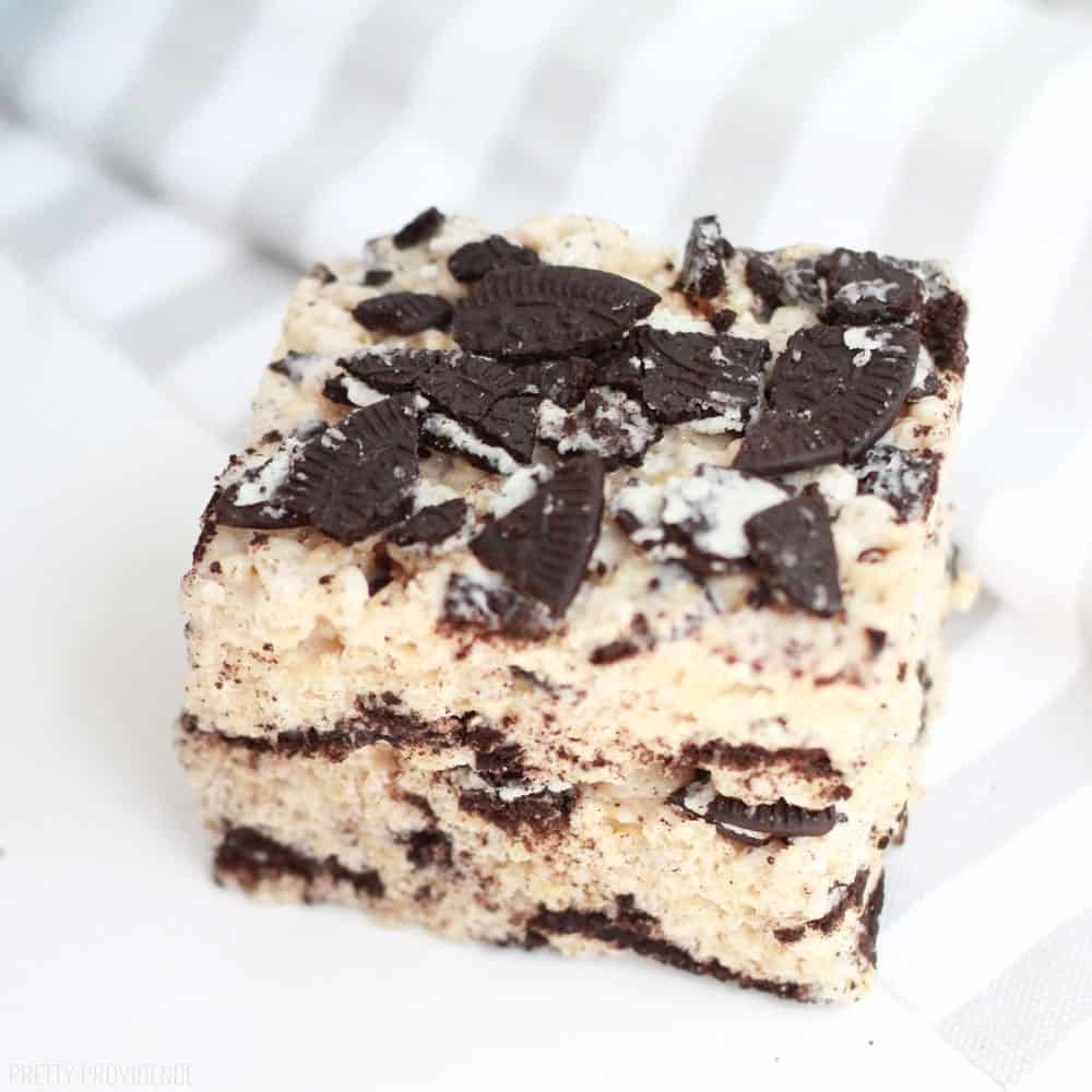 Oreo Rice Krispie Treat Recipe - Pretty Providence