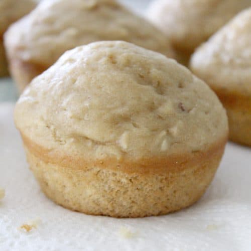 Easy and delicious peanut butter muffins! These beauties only take 15 minutes to whip up and they are sure to please any palate!