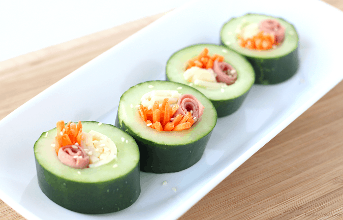 school lunch cucumber-sushi-for-kids