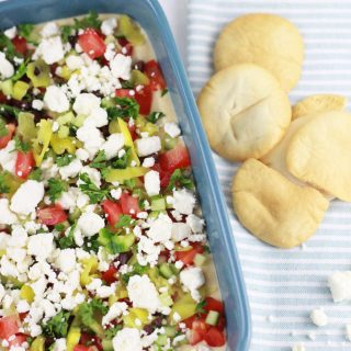 Healthy greek seven layer dip!