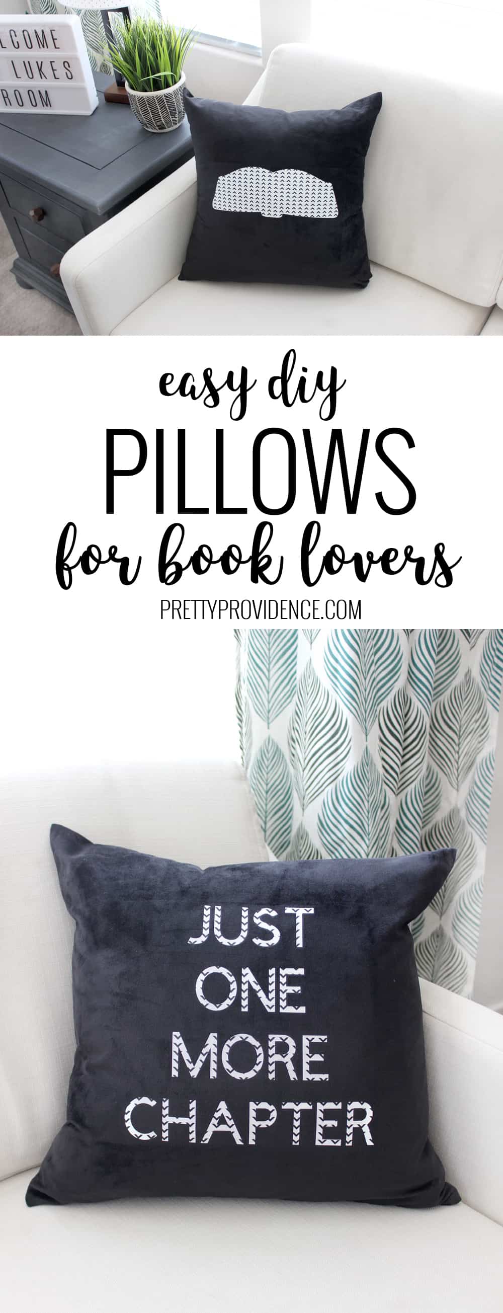 Easy DIY Book Pillows