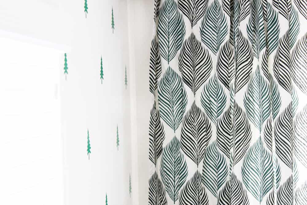 cute leafy curtains