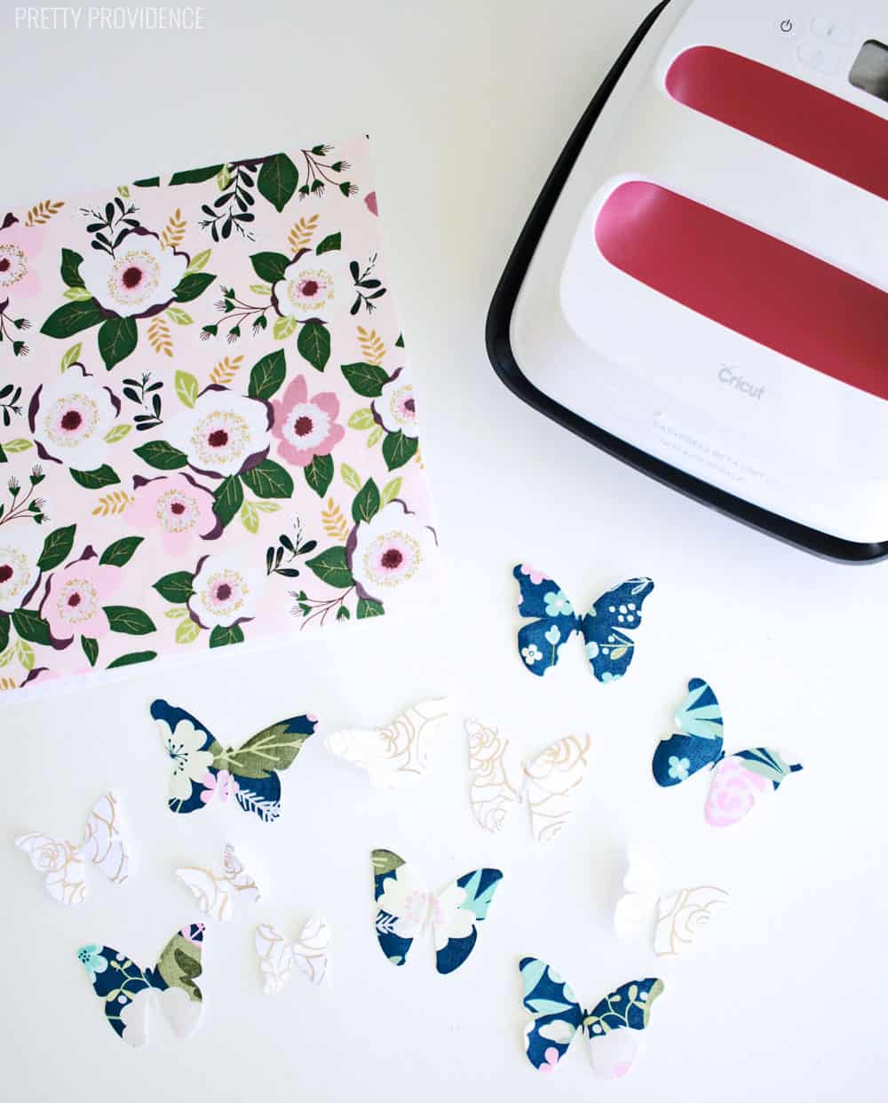 Easy Fabric Butterflies with Cricut