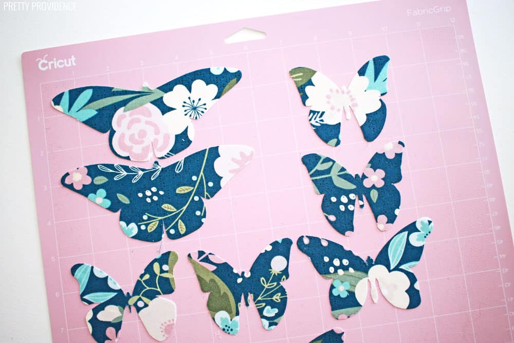 Fabric Butterflies with Cricut