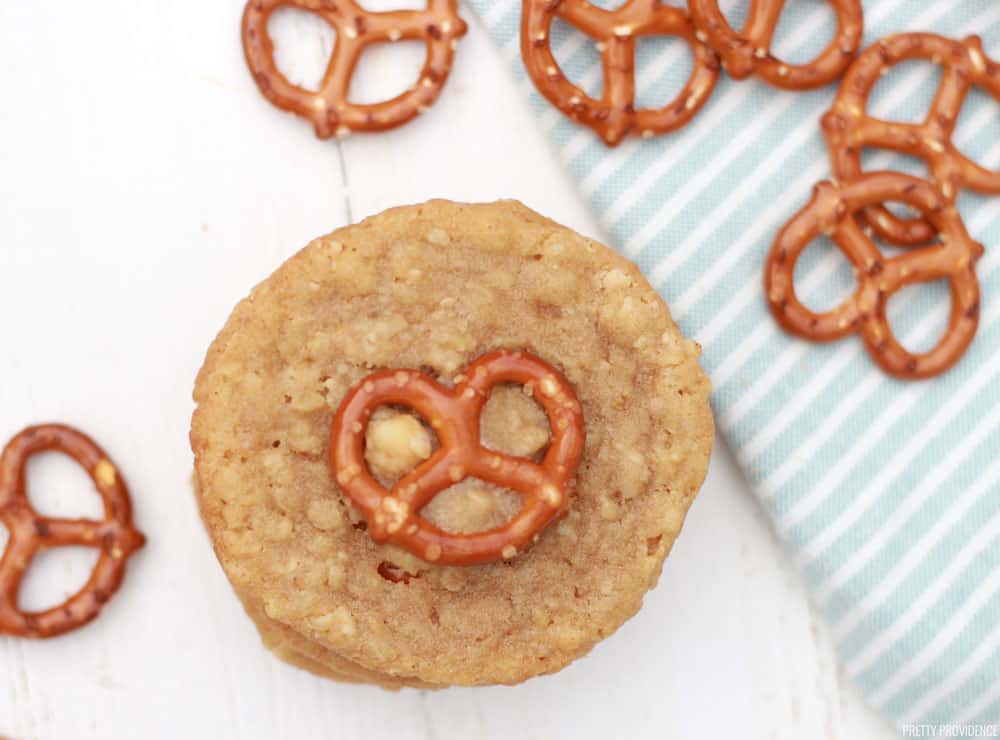 White Chocolate Oatmeal Pretzel Cookies