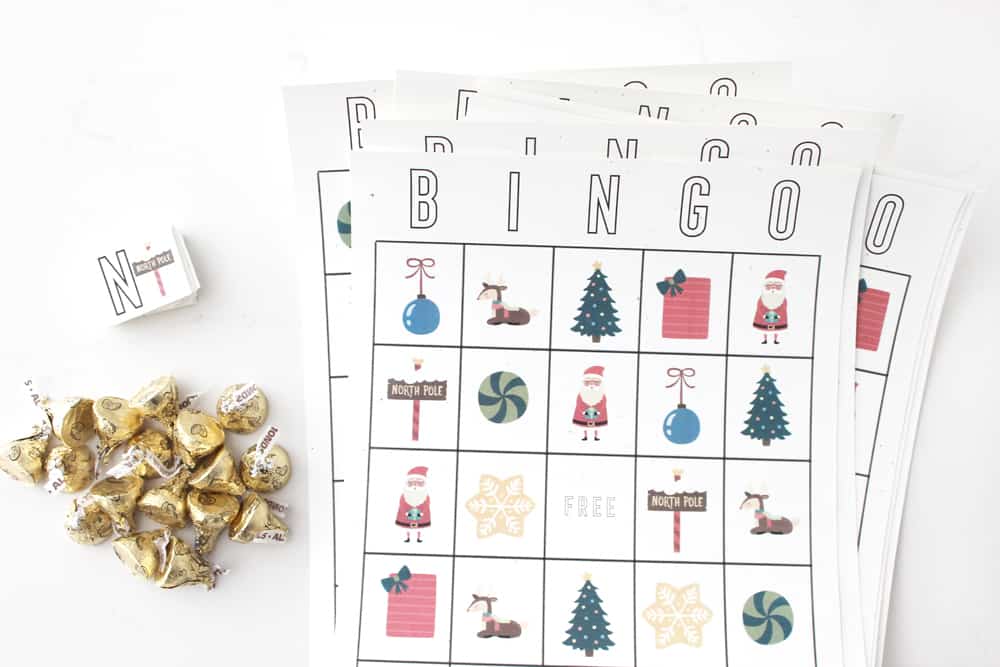 Christmas Bingo Game  Cut and Paste Activities Bingo Template