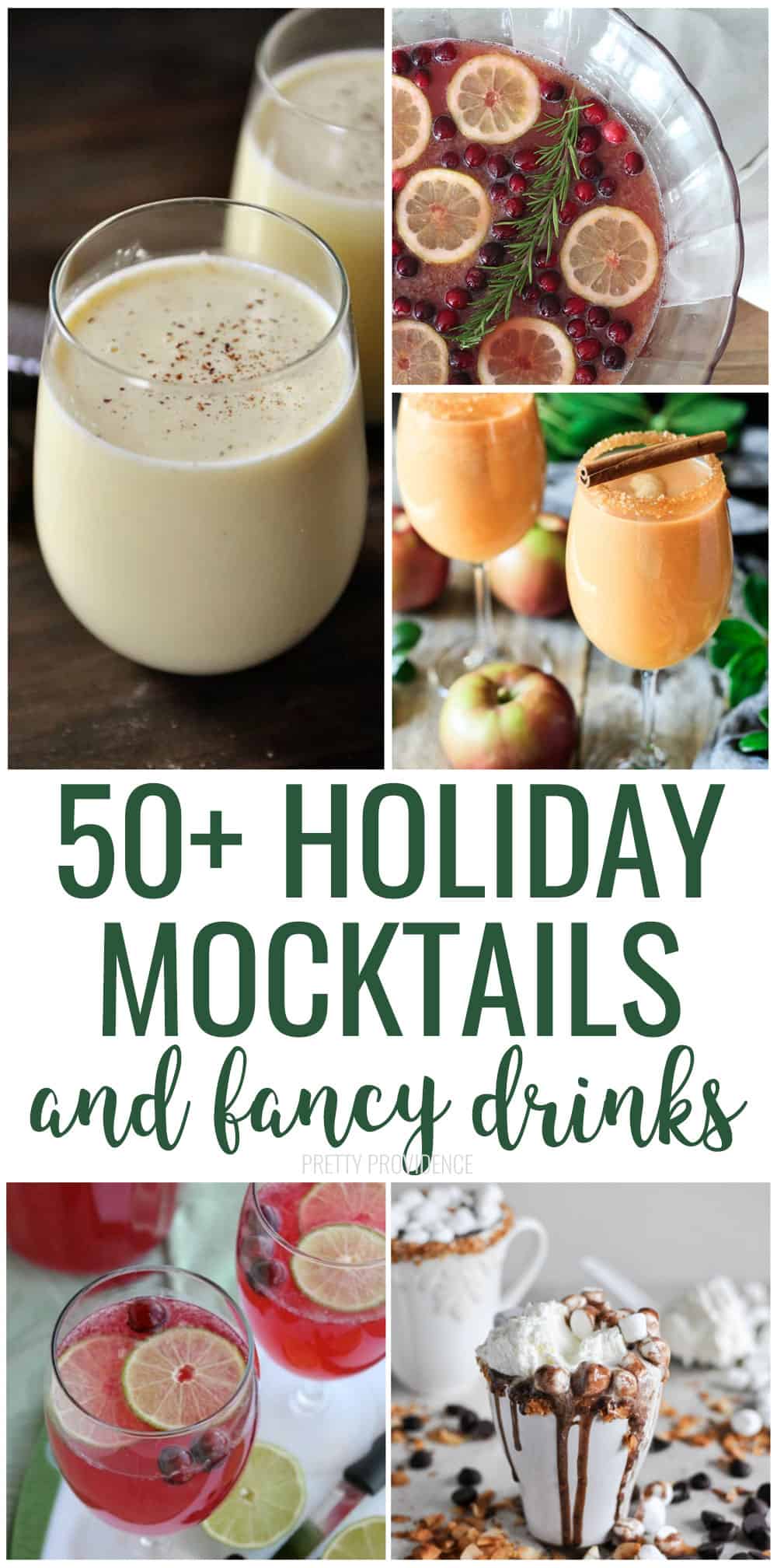 Christmas Mocktails and Non Alcoholic Holiday Drinks