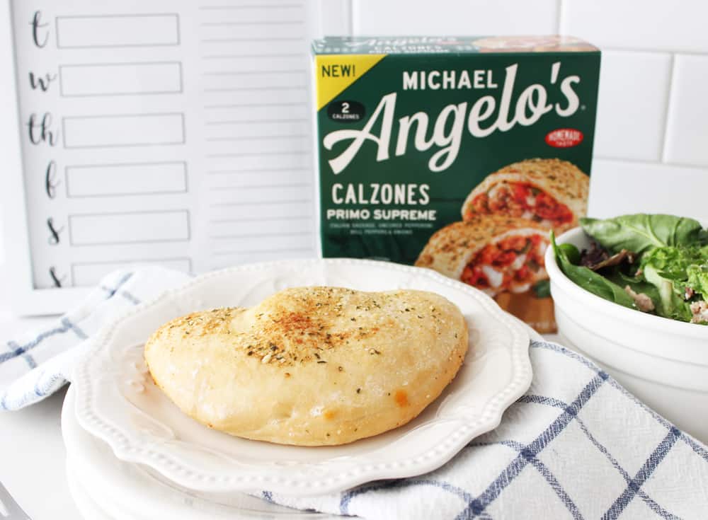 Michael Angelo's calzones, fresh from the oven. With free menu printable! 