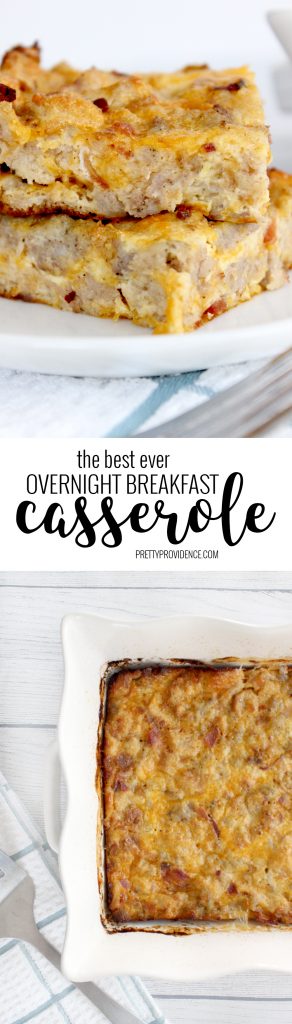 Overnight Breakfast Casserole - Pretty Providence