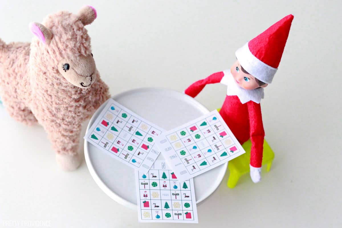 Elf on the Shelf Ideas Printable Bingo 