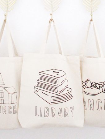 Canvas Tote Bags Customized with Cricut