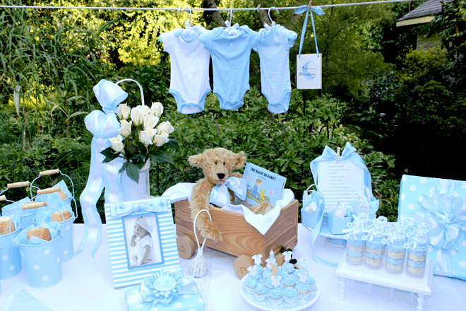 Small baby shower store ideas for boy