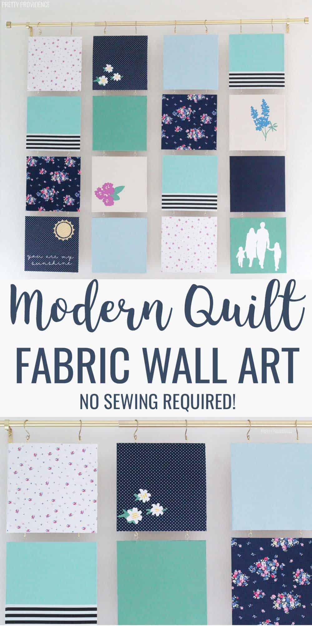 Modern Quilt - Fabric Wall Art