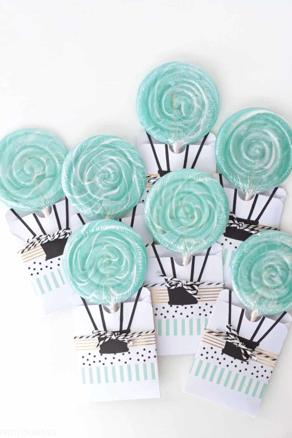 Boy baby shower hot air store balloon decorations