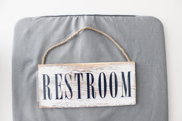 Easy DIY Restroom Sign Pretty Providence