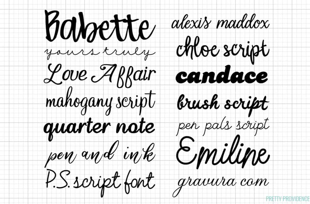 cricut free fonts