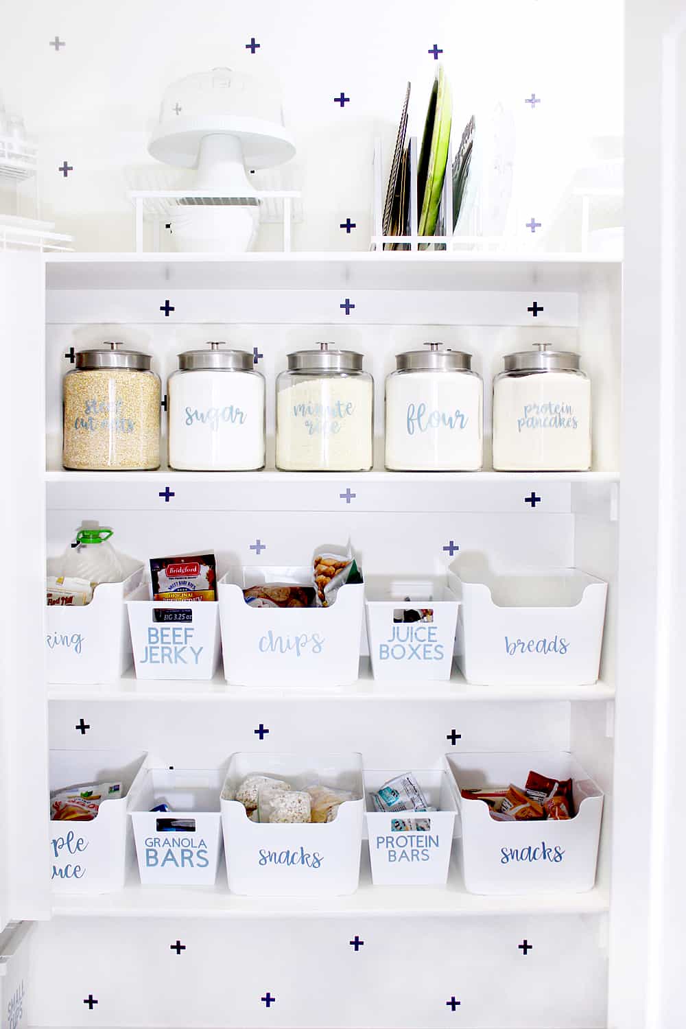 The Home Edit - Not only do @Rubbermaid BRILLIANCE canisters work perfectly  in a pantry - but they work equally as well in a small cabinet. For  labeling, we opted to use