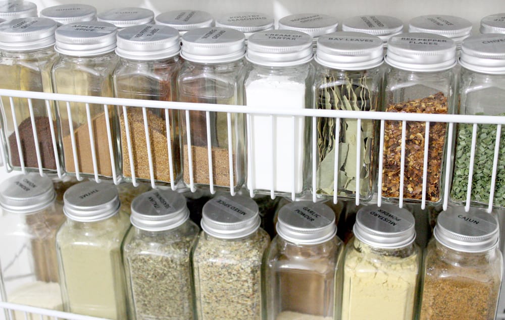 spice storage jars