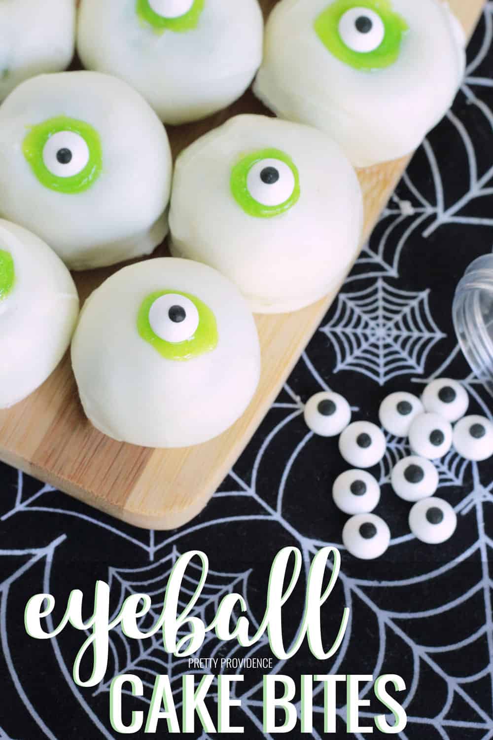 Eyeball Cake Bites