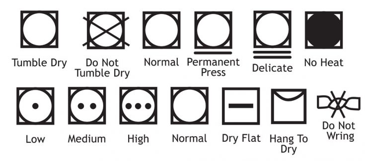 Laundry Care Symbols Explained - Pretty Providence