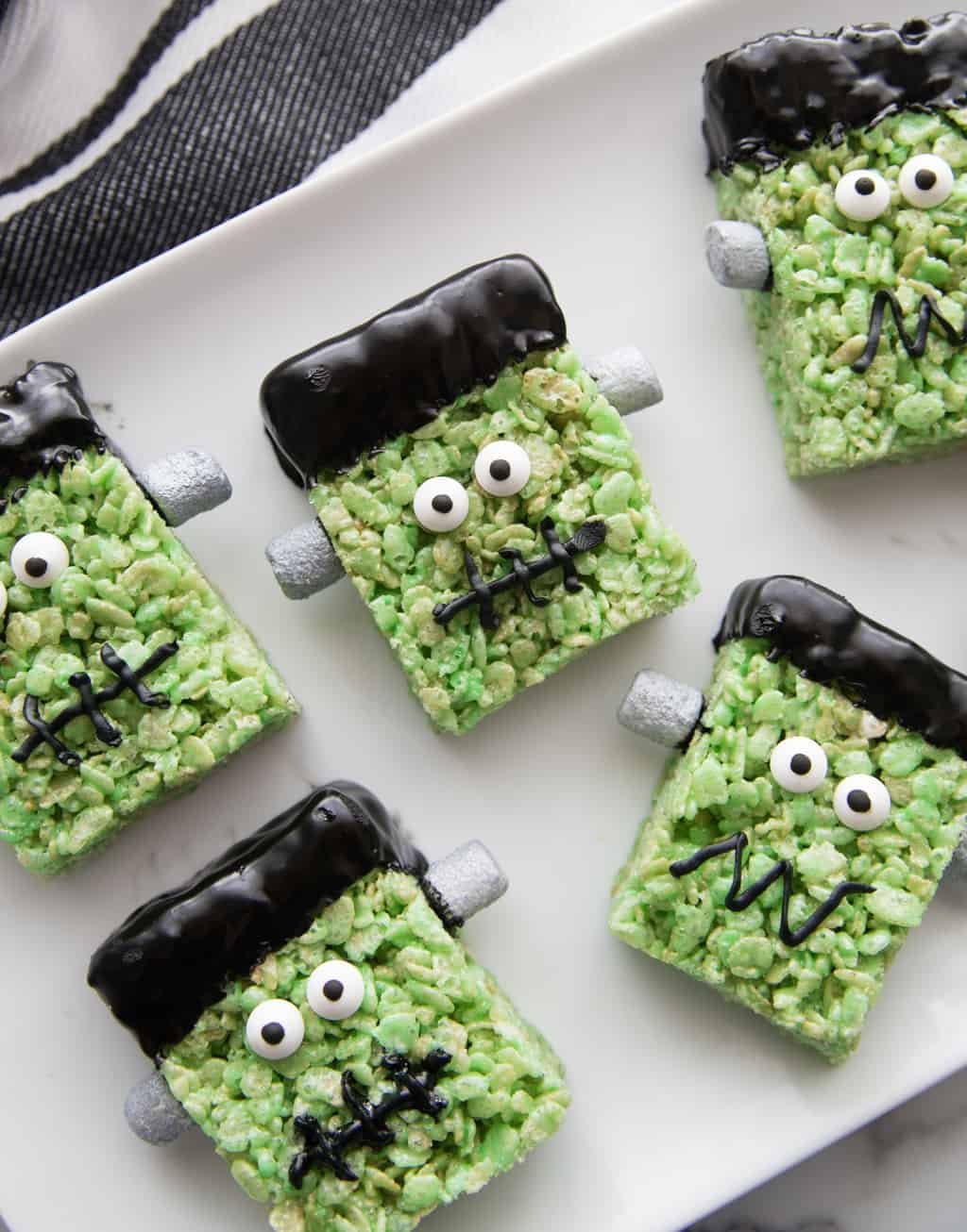 Frankenstein Rice Krispie Treats 