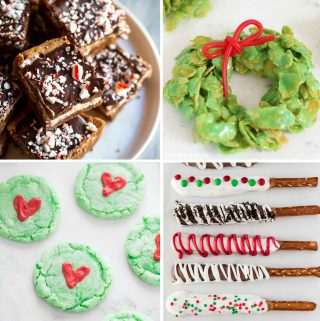Christmas Treat Ideas Collage of four treats