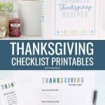 Thanksgiving checklist printables and recipe binder.