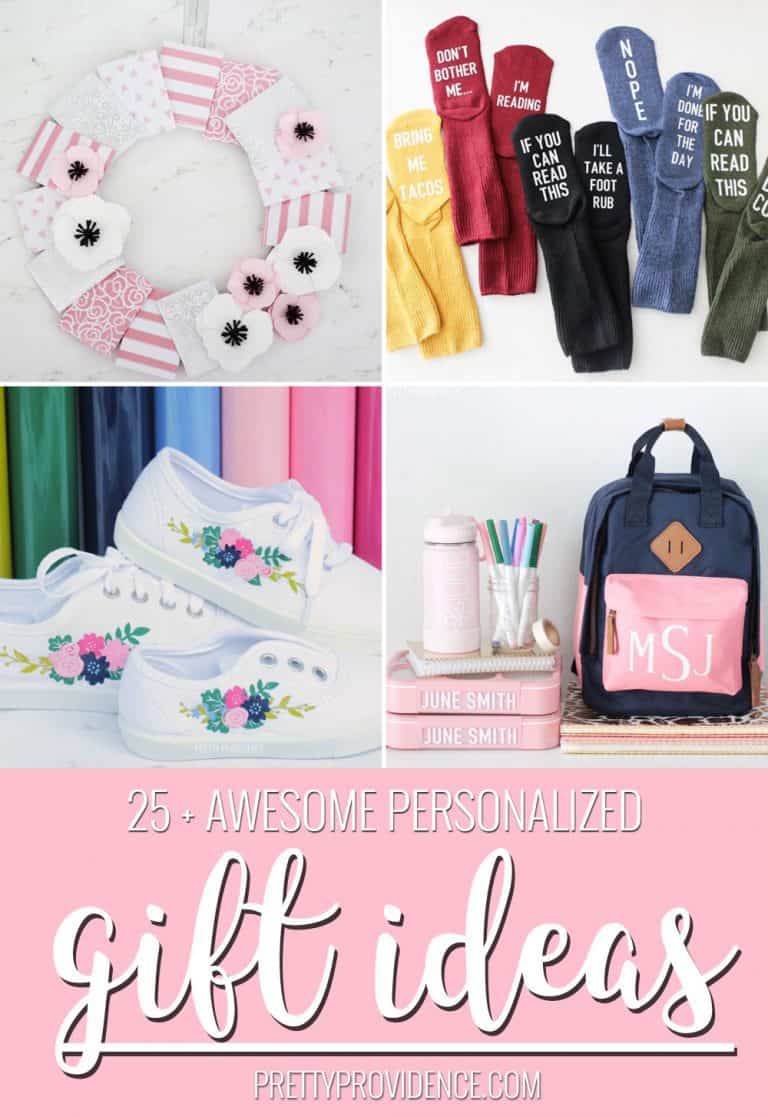 25+ Personalized Gift Ideas to Make with your Cricut - Pretty Providence