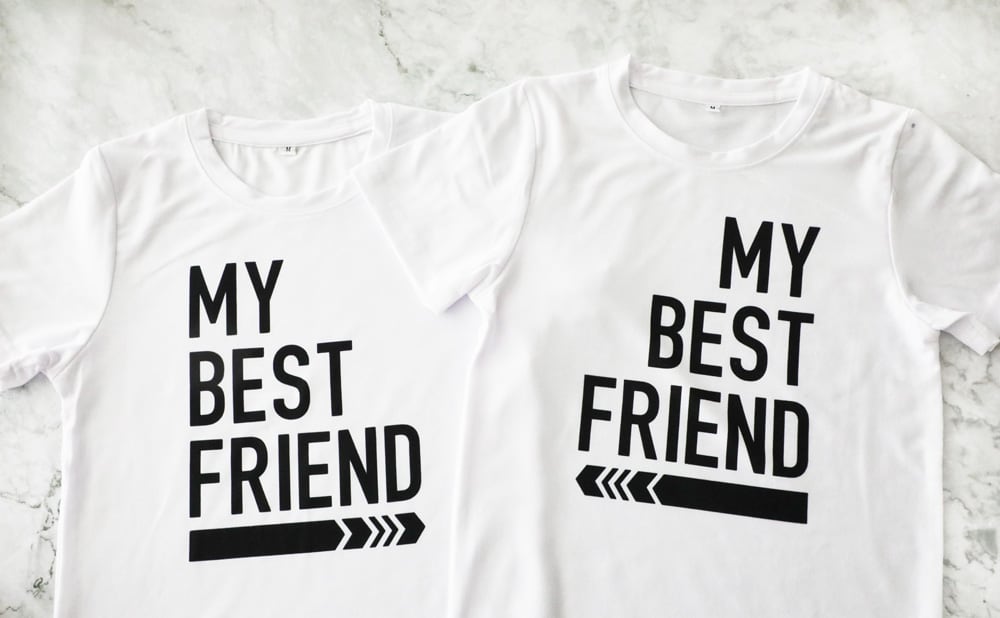 Best Friends T Shirts with Cricut Pretty Providence